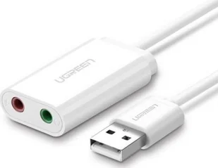 Ugreen Ugreen zewnętrzna karta dźwiękowa muzyczna adapter USB - 3,5 mm mini jack 15 cm biały (US205 30143) - Biały US205 30143 - Karty dźwiękowe Ugreen Ugreen zewnętrzna karta dźwiękowa muzyczna adapter USB - 3,5 mm mini jack 15 cm biały (US205 30143) - Biały US205 30143 - Karty dźwiękowe - miniaturka - grafika 2