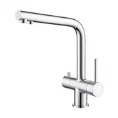 Baterie kuchenne - Blue Water Bateria czterodrożna z wylewką 360 Crystal Chrom Crystal chrom - miniaturka - grafika 1