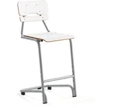 Meble do szkół i przedszkoli - AJ Produkty Krzesło szkolne DOCTRINA, 650 mm, biały - miniaturka - grafika 1