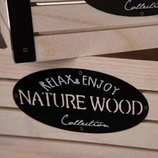 Orion Skrzynka drewniana skrzynia pojemnik NATUREWOOD 31x21x13cm do przechowywania koszyk na warzywa owoce 731042 - Pudła i pojemniki do przechowywania - miniaturka - grafika 5