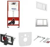 Stelaże i zestawy podtynkowe do WC - Tece stelaż do Wc 5w1 + mata + przycisk + Fresh - miniaturka - grafika 1