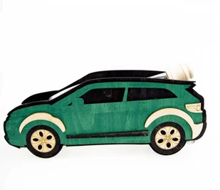 Pigmejka Karafka na alkohol - Land Rover PIGMEJKA, 500 ml + 6 szt. kieliszków - Miseczki i talerzyki dla dzieci - miniaturka - grafika 2