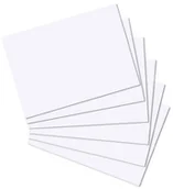 Zakładki indeksujące - Herlitz Herlitz fiszki w formacie A4/A5/A6/A7/A8, 100 sztuk A4 blanko biały 10835809 - miniaturka - grafika 1