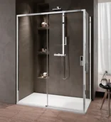 Ścianki i drzwi prysznicowe - Novellini Opera Black 2P 177-181x200 OPE2P177S1H - miniaturka - grafika 1