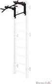 Poręcze i drążki do podciągania - Benchk Metalowy drążek do podciągania do drabinki gimnastycznej BenchK PB710B PB710B - miniaturka - grafika 1