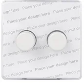 Wyłączniki światła i elektryczne - Schneider Electric ggbgu6422clrr 250 W Ultimate śruba mniej talerz płaski, podwójne droga 2 ściemniacz z wewnątrz biały przezroczysty - miniaturka - grafika 1