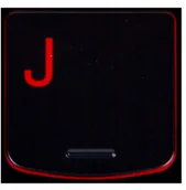 Klawiatury do laptopów - Lenovo Klawisz J Y530 Y540 red SN20R00011 - miniaturka - grafika 1