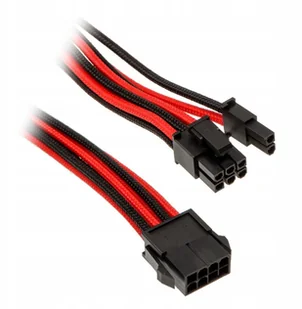 Phanteks Kabel przedłużający 6+2-Pin PCIe, 0.5 m, czerwony PH-CB8VRD (PH-CB8V_RD) - Kable komputerowe i do monitorów - miniaturka - grafika 3