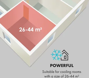 Klarstein Pure Blizzard Smart 9k, klimatyzator przenośny, 9000 BTU/2,6 kW, klasa efektywności energetycznej, A, pilot zdalnego sterowania DXJ2-PureBlzdSmrt9Kw - Klimatyzatory - miniaturka - grafika 7