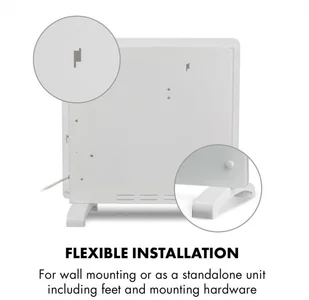 Klarstein Klarstein Norderney Grzejnik konwekcyjny termostat timer 1000 W 20 m kolor biały ACO14-Norderney1000W - Ogrzewanie przenośne - miniaturka - grafika 6