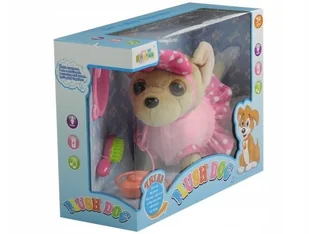 Import LEANToys Interaktywny Piesek Na Smyczy + Akcesoria Kokardka 3979 - Zabawki interaktywne dla dzieci Import LEANToys Interaktywny Piesek Na Smyczy + Akcesoria Kokardka 3979 - Zabawki interaktywne dla dzieci - miniaturka - grafika 2