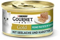 Mokra karma dla kotów - Purina GOURMET Gourmet 12176196 Mokra Karma dla Kotów z Łososiem i Marchewką, 12 x 85 g 12176196 - miniaturka - grafika 1