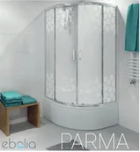 Kabiny prysznicowe - Durasan półokrągła WK 80 Flower Avila AVILA WK 80 Flower b/b AVILA WK 80 Flower b/b - miniaturka - grafika 1