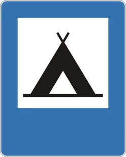 Znak drogowy informacyjny D-30 Obozowisko (camping) - Wyposażenie miejsc publicznych - miniaturka - grafika 2