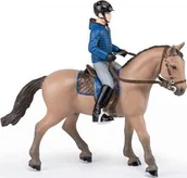 Figurki dla dzieci - Papo Figurka Koń z jeźdźcem mężczyzną 442877 - miniaturka - grafika 1