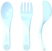 Sztućce dla dzieci - Twistshake sztućce niebieskie - miniaturka - grafika 1