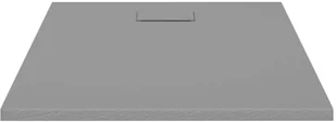 vidaXL Lumarko Brodzik prysznicowy, SMC, szary, 100 x 80 cm 148935 - Brodziki prysznicowe - miniaturka - grafika 3