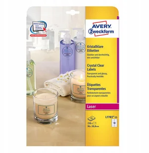Avery Zweckform Etykiety przezroczyste A4 96 x 50,8mm 25 arkuszy Zweckform L7783-25 - Etykiety samoprzylepne i bloki etykiet - miniaturka - grafika 3