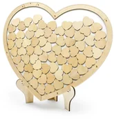 Wesele i ślub - Party Deco Drewniana księga gości weselnych Serce KG2 - miniaturka - grafika 1