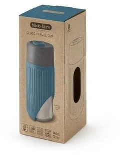 Black+Blum Kubek termiczny 340 ml morski szklany - Kubki termiczne - miniaturka - grafika 6