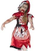 Stroje karnawałowe - Smiffys Strój dla dzieci "Czerwony Kapturek Zombie" rozm 4-6 lat SF44285S - miniaturka - grafika 1