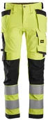 Odzież robocza - Snickers Workwear 6243 Spodnie Odblaskowe Stretch AllroundWork z workami kieszeniowymi, EN 20471/2 62436604 - miniaturka - grafika 1