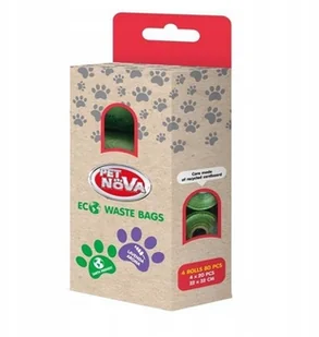 Pet Nova Biodegradowalne Woreczki Na Psie Odchody Kupy 4x20 - Woreczki na psie odchody - miniaturka - grafika 4