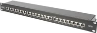 Panele krosownicze - Digitus DN-91624S-EA-B panel krosowniczy 1U, Patchpanel - miniaturka - grafika 1