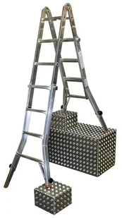 Krause 996 99674984 Drabina przegubowa MONTO TeleVario 4x4 wysokość robocza 5,00m) 74984-uniw - Drabiny Krause 996 99674984 Drabina przegubowa MONTO TeleVario 4x4 wysokość robocza 5,00m) 74984-uniw - Drabiny - miniaturka - grafika 1