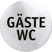 Akcesoria łazienkowe - Blomus Szyld Gaste WC Signo okrągły B68152 - miniaturka - grafika 1