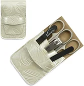 Zestawy do manicure i pedicure - Mont Bleu 5-częściowy zestaw do manicure w etui ze sztucznej skóry, Mike Black - miniaturka - grafika 1