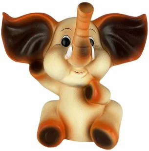 Max-land Skarbonka figurka słoń słonik ceramika brąz 23x29 SŁONIK-BRĄZ - Skarbonki - miniaturka - grafika 3