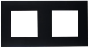 Efapel Ramka podwójna QUADRO Czarny - Klawisze i ramki - miniaturka - grafika 2