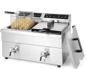 Frytownice gastronomiczne - Hendi Frytownica indukcyjna Kitchen Line 2x8 l 215029 - miniaturka - grafika 1