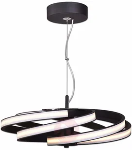 LIS Poland Dekoracyjna lampa wisząca LED Zoya, czarna - Lampy sufitowe - miniaturka - grafika 2