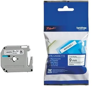 Brother M-K221BZ taśma, nadruk czarny na białym tle, 9 mm, oryginalna MK221BZ - Papier do drukarek - miniaturka - grafika 2