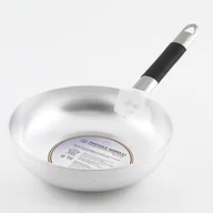 Patelnie - Pentole Agnelli pentole agnelli patelnia z łbem wpuszczanym wysoka skakanka z aluminium, grubość 3 MM, z uchwytem ze stali nierdzewnej Cool, srebrny, srebrny/czarny, 24 cm ALMC111BC24 - miniaturka - grafika 1