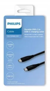 Philips Kabel USB-C to USB-C 2 metry Phil-DLC5206C/00 - Kable USB - miniaturka - grafika 2