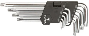 Topex Klucze torx 5-kątne STAR, długie TS10-50mm, 9szt. 35d951 - Klucze i nasadki - miniaturka - grafika 3
