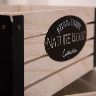 Orion Skrzynka drewniana skrzynia pojemnik NATUREWOOD 31x21x13cm do przechowywania koszyk na warzywa owoce 731042 - Pudła i pojemniki do przechowywania - miniaturka - grafika 4