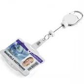 Identyfikatory - Durable Etui na kartę 54x87mm z mechanizmem ściągającym JOJO EXTRA STRONG białe 1szt. /868902/ DU265-10 - miniaturka - grafika 1