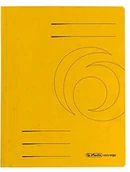 Teczki i skoroszyty - Herlitz 10902914 foldery A4 z kartonu Colorspan w kolorze żółtym 10902914 - miniaturka - grafika 1