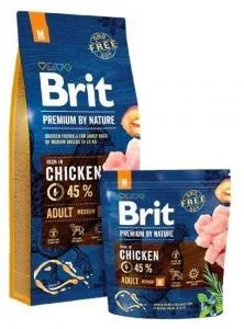 Brit Premium By Nature Adult M 1 kg - Sucha karma dla psów - miniaturka - grafika 2