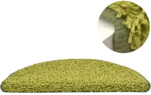 vidaXL Nakładki na schody, 15 szt., zielone, 65x21x4 cm - Dywany - miniaturka - grafika 4