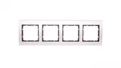 Klawisze i ramki - Hager polo B.3 Ramka antracyt poczwórna 10143004 10143004 - miniaturka - grafika 1