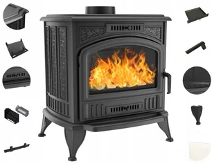 Kratki.pl Marek Bal Piec żeliwny koza K6 z turbofanem 150 8 kW KOZA/K6/150/TF - Kominki wolnostojące Kratki.pl Marek Bal Piec żeliwny koza K6 z turbofanem 150 8 kW KOZA/K6/150/TF - Kominki wolnostojące - miniaturka - grafika 3