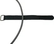 Inne mocowania - WOJTAP Opaski rzepowe z metalową klamrą 20x300 mm  czarne, 10 szt. MRS300BK-10 - miniaturka - grafika 1