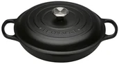 Brytfanny - Le Creuset Signature Garnek Gourmet czarny średnica: 30 cm 21180300000430 - miniaturka - grafika 1