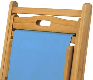 vidaXL Leżak, drewno tekowe, 56 x 105 96 cm, niebieski vidaXL - Meble turystyczne - miniaturka - grafika 8