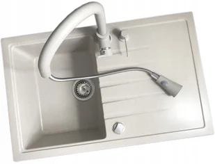 Laveo Zlew zlewozmywak Granitowy Głęboka Komora 20 cm - Zlewozmywaki - miniaturka - grafika 3